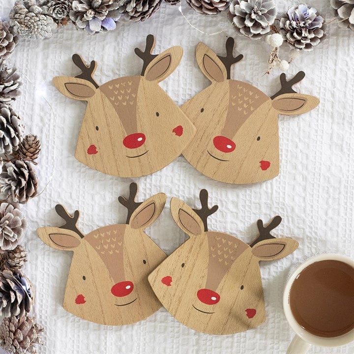 Something Different Reindeer Coaster Set