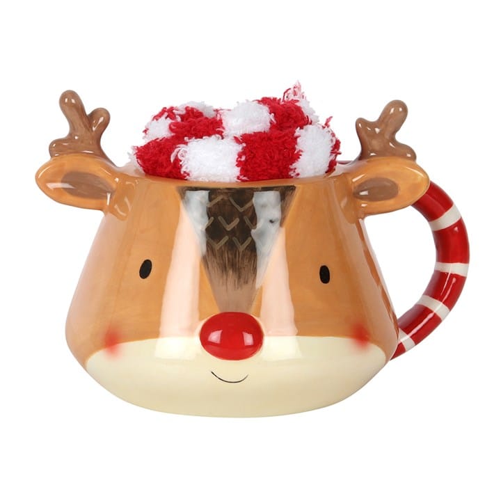 Something Different Reindeer Mug and Socks Set