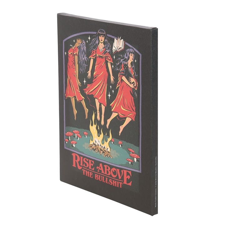 Something Different Rise Above the Bullshit Canvas Plaque