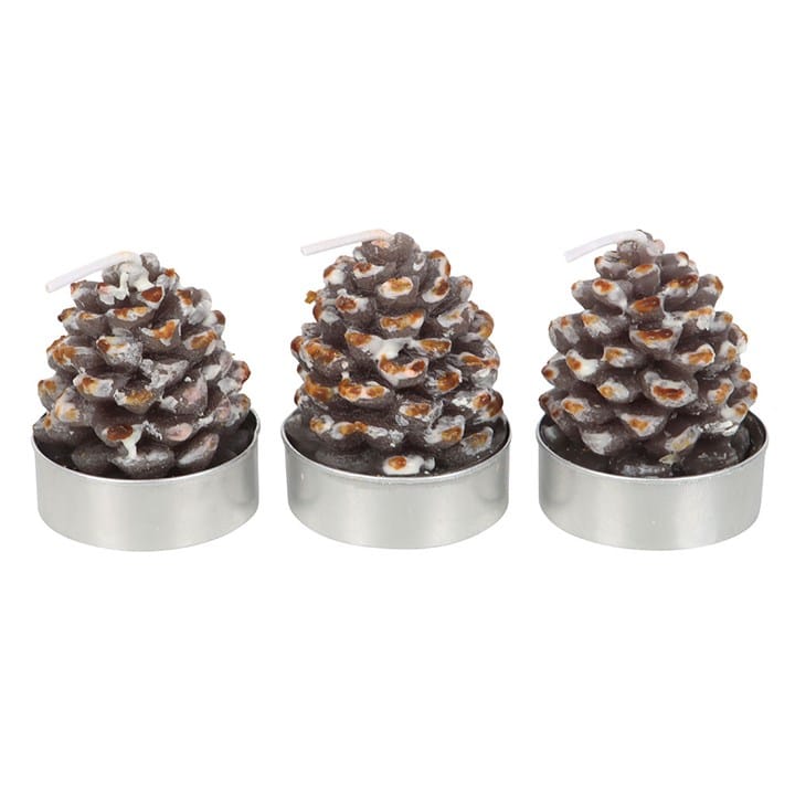 Something Different Set of 6 Pinecone Tealight Candles