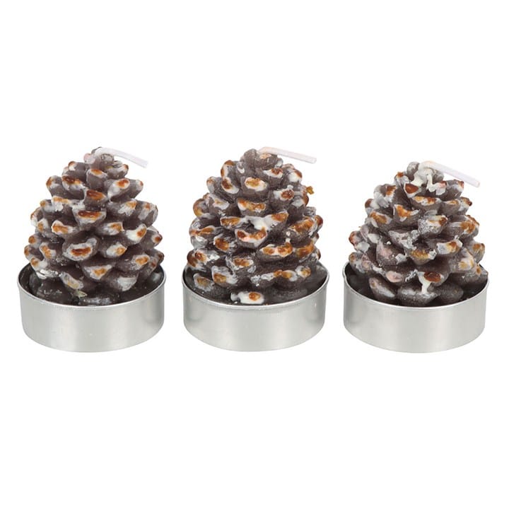 Something Different Set of 6 Pinecone Tealight Candles