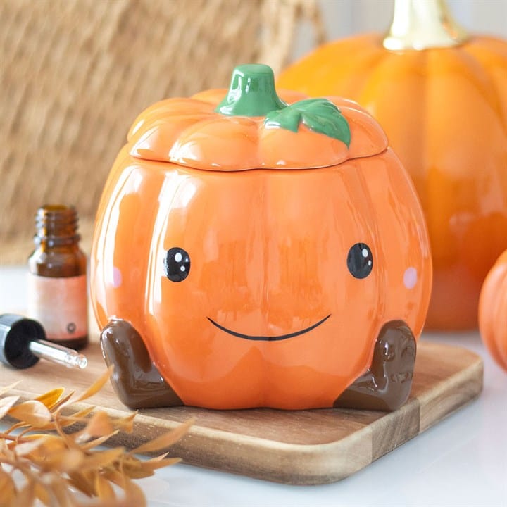 Something Different Smiling Pumpkin Oil Burner and Wax Warmer