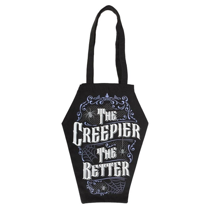 Something Different The Creepier the Better Coffin Shaped Tote Bag
