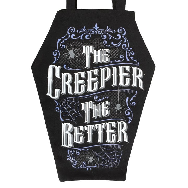 Something Different The Creepier the Better Coffin Shaped Tote Bag