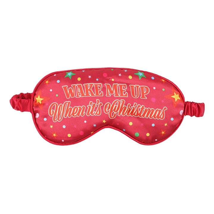 Something Different Wake Me Up When It's Christmas Satin Sleep Mask