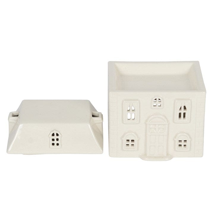 Something Different White Ceramic House Oil Burner