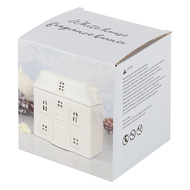 Something Different White Ceramic House Oil Burner