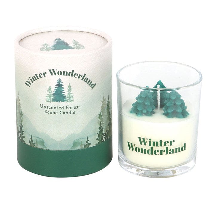 Something Different Winter Wonderland Candle with Tree Scene