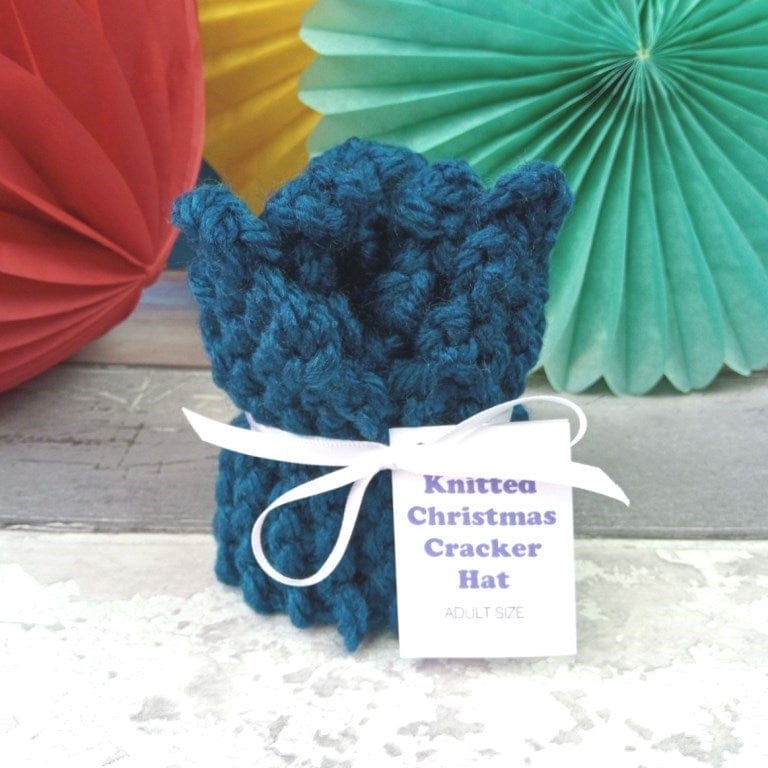 Southside Pinatas dark teal Knitted Christmas Cracker Hat