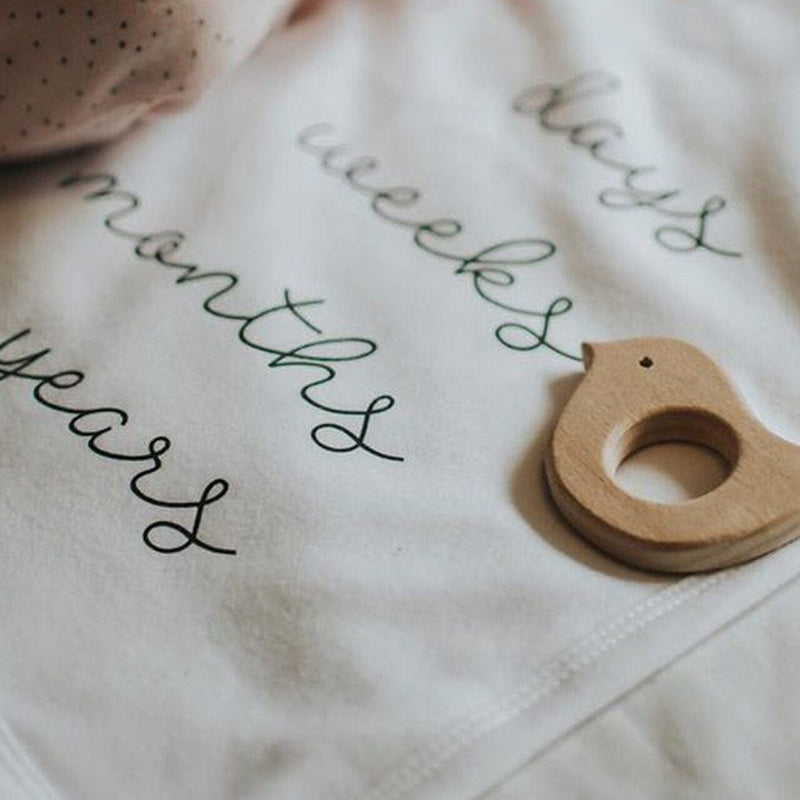 Sparks and Daughters Floral Baby Milestone Blanket