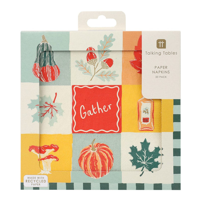 Talking Tables Autumn Hues Paper Napkins