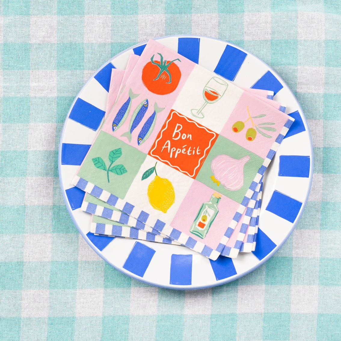 Talking Tables Bon Appetit Recycled Paper Napkins