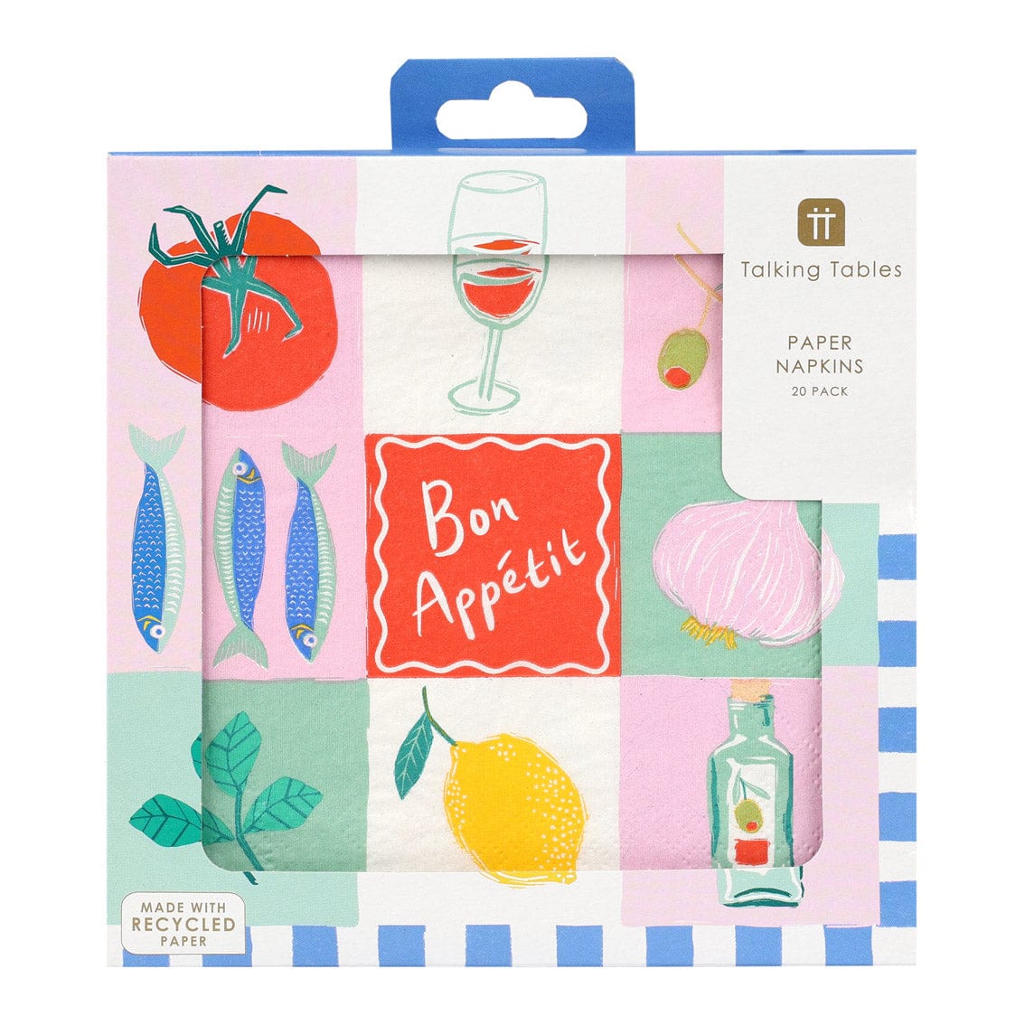 Talking Tables Bon Appetit Recycled Paper Napkins