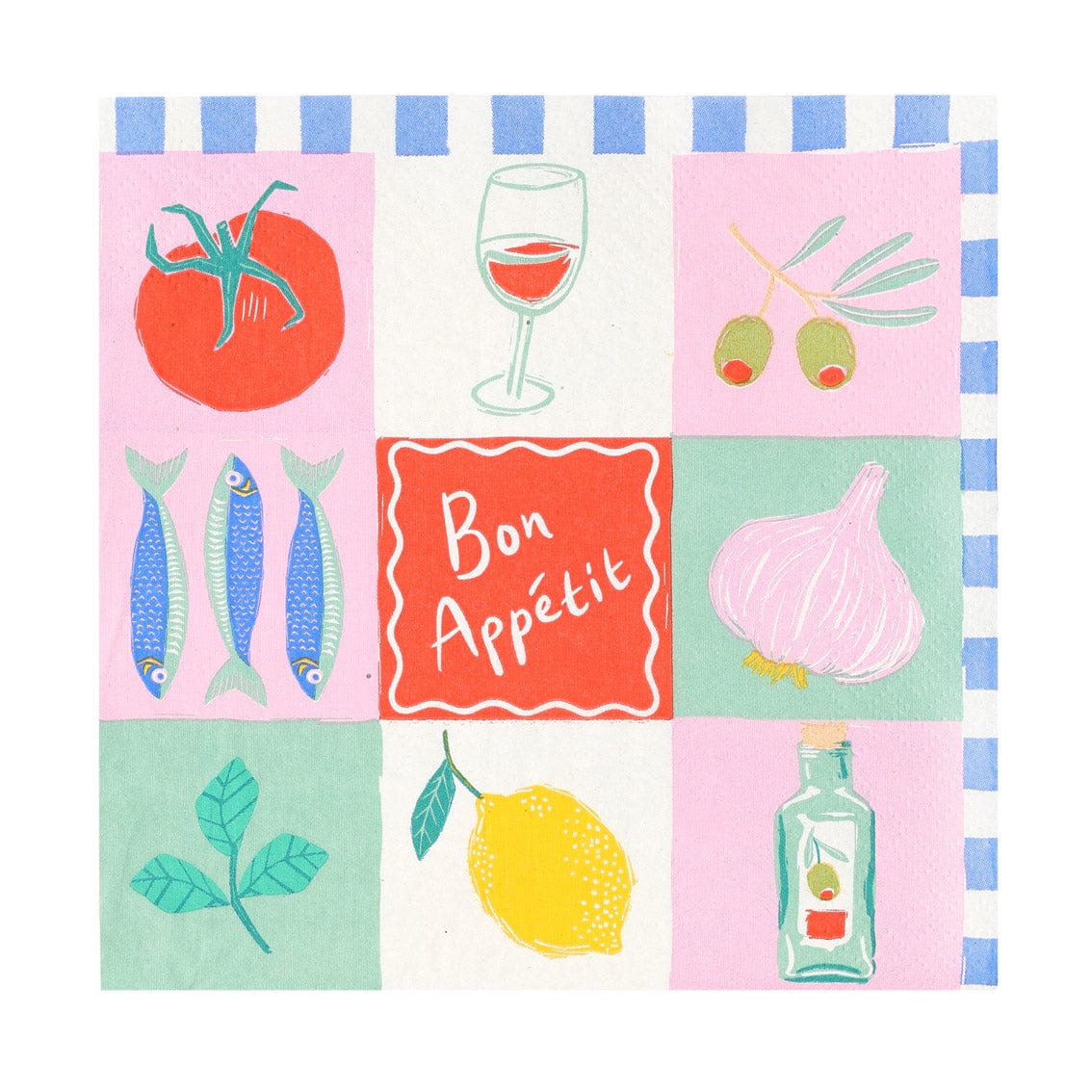 Talking Tables Bon Appetit Recycled Paper Napkins