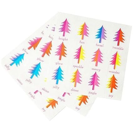 Talking Tables Bright Christmas Tree Napkins