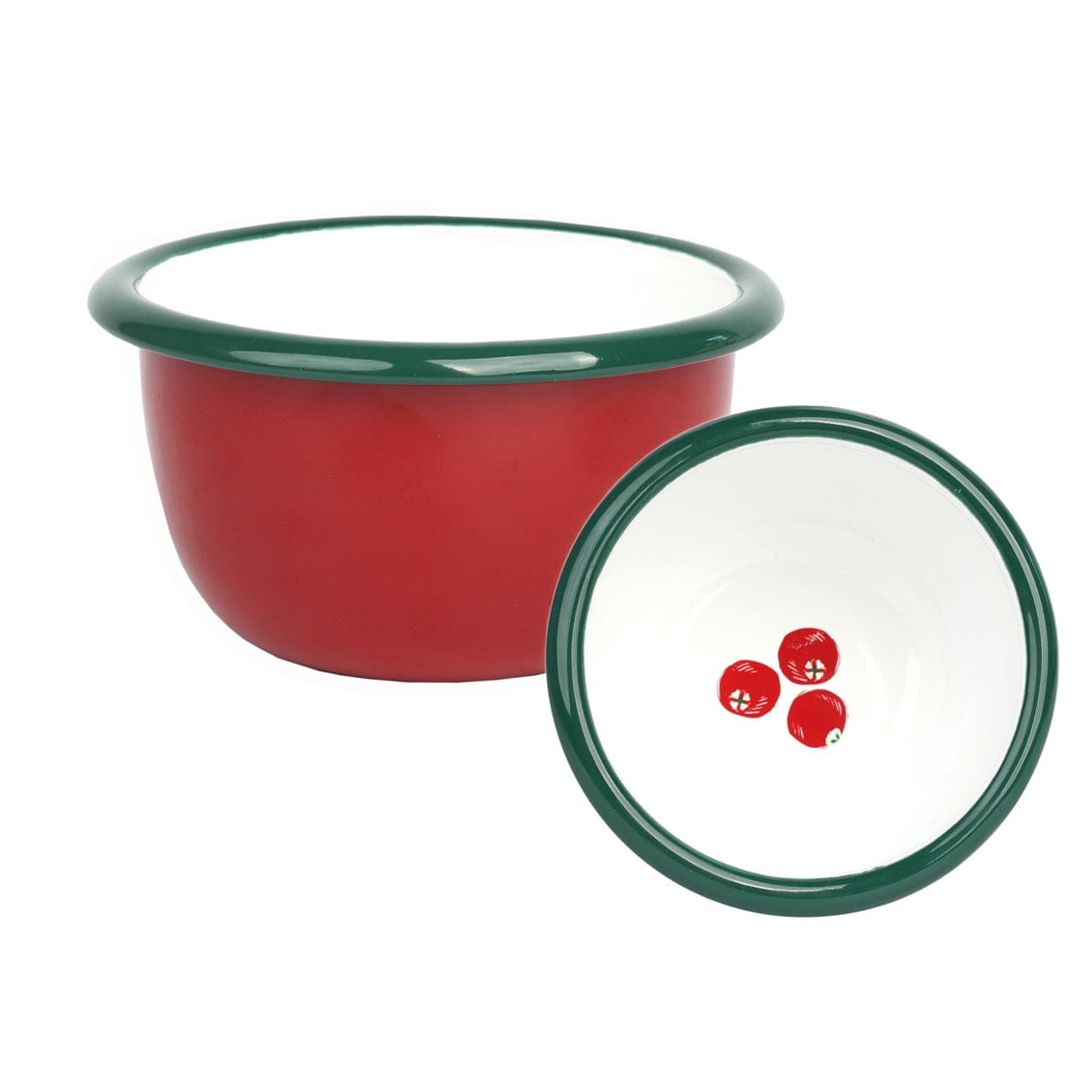 Talking Tables Cranberry Enamel Bowl