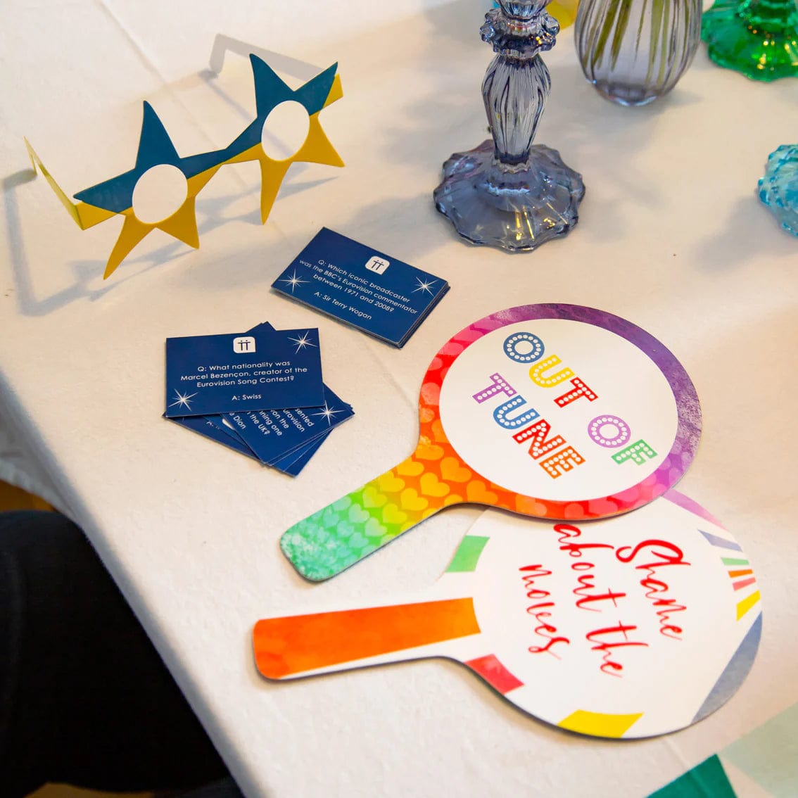 Talking Tables Eurovision Song Contest Scoring Paddles