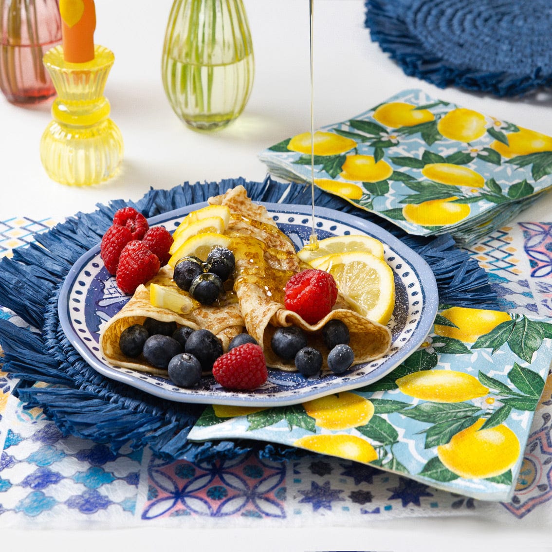 Talking Tables Lemon Paper Napkins