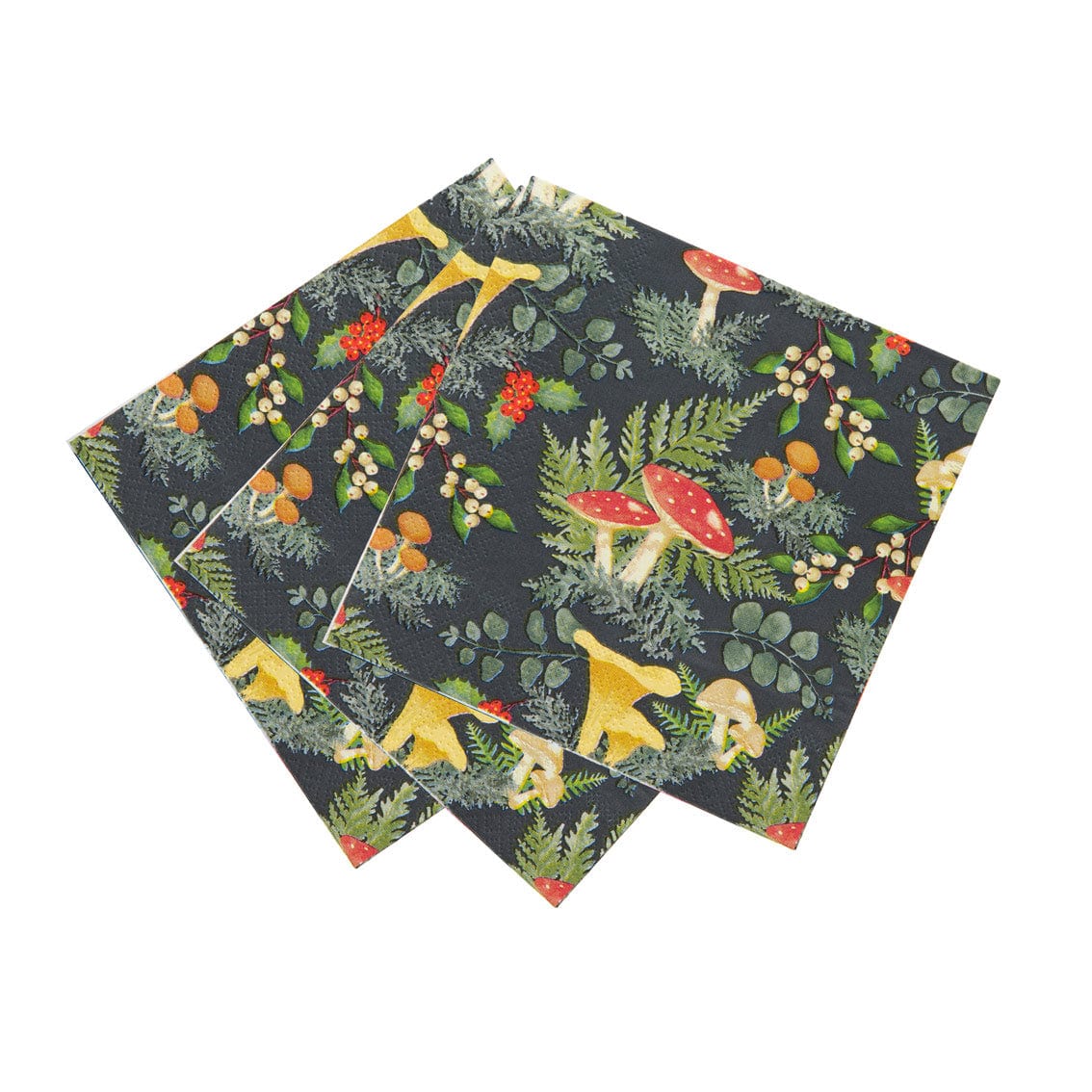 Talking Tables Midnight Forest Mushroom Napkins - 20 Pack