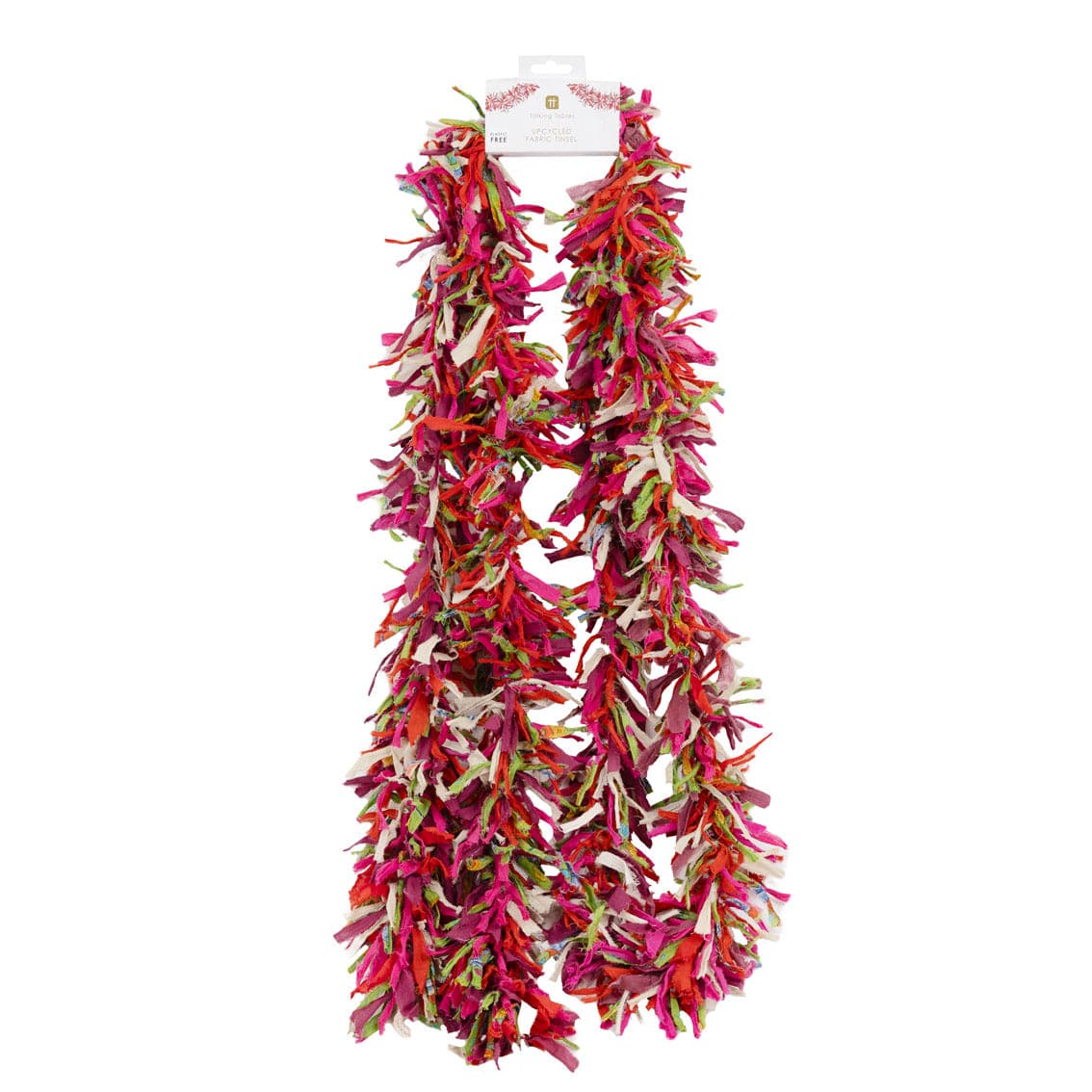 Talking Tables Multicoloured Upcycled Fabric Tinsel