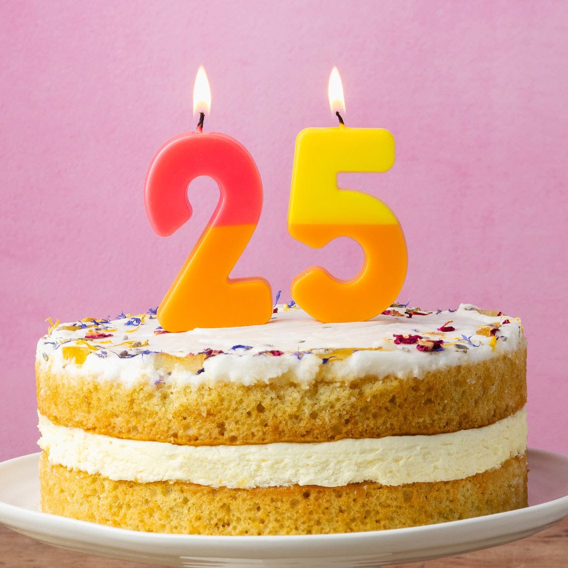 Talking Tables Number Candle - 5 (Orange & Yellow)