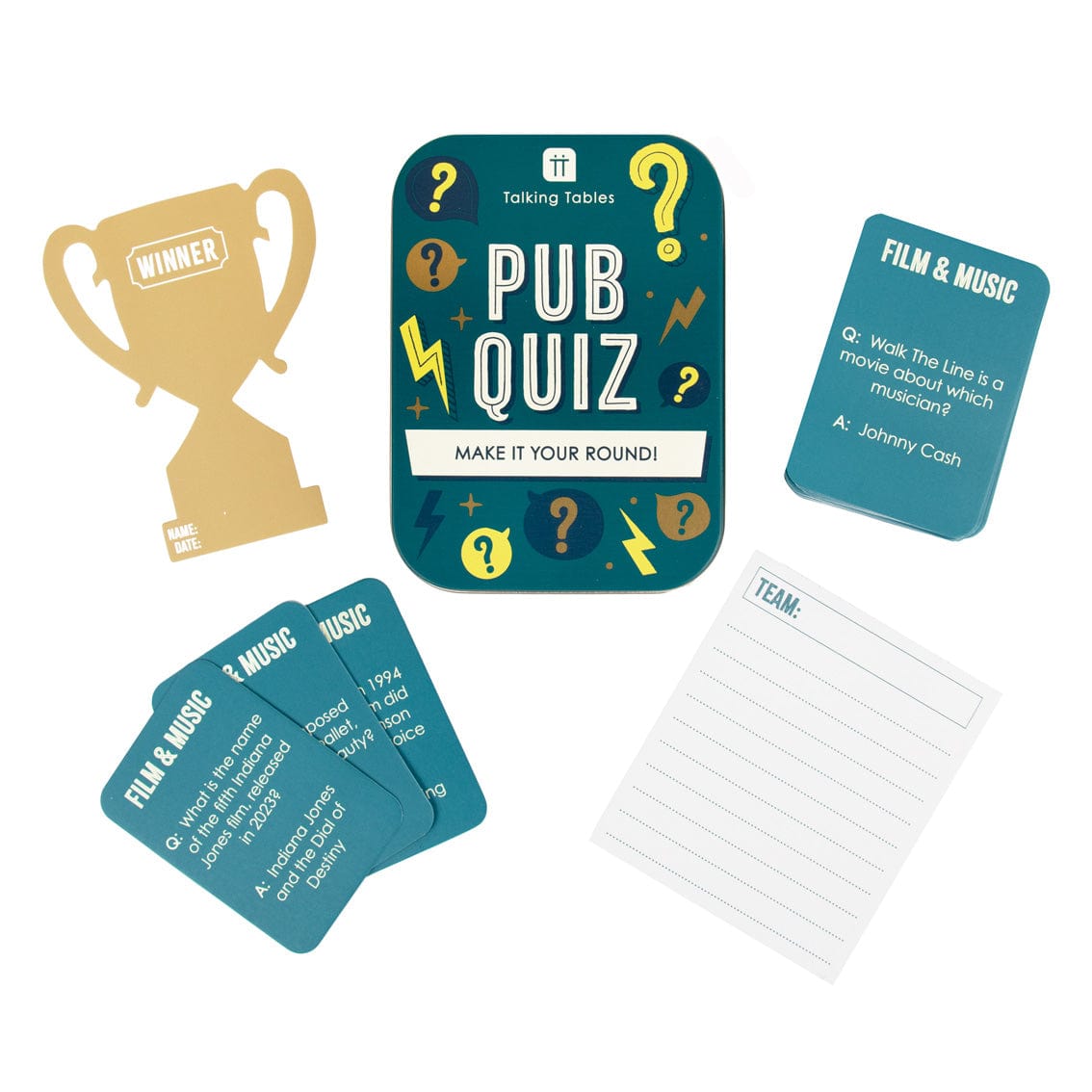 Talking Tables Pub Quiz In A Tin