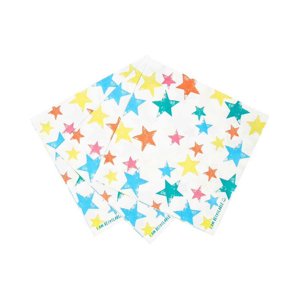 Talking Tables Rainbow Star Paper Napkins