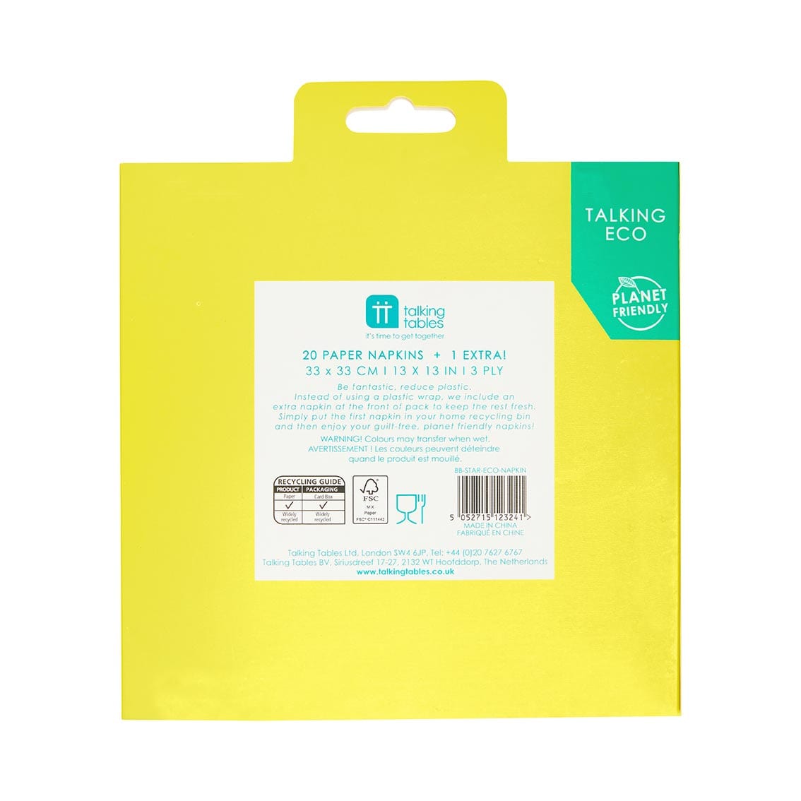 Talking Tables Rainbow Star Paper Napkins
