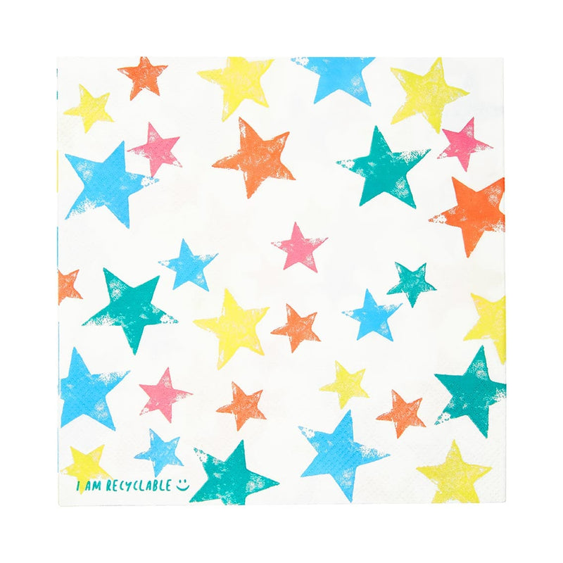 Talking Tables Rainbow Star Paper Napkins