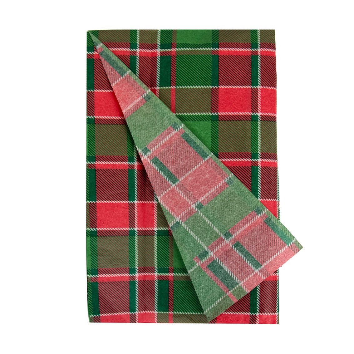 Talking Tables Red & Green Tartan Tissue Paper - 4 Sheets