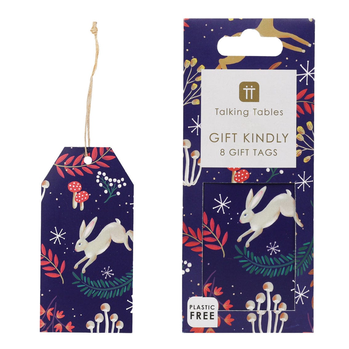 Talking Tables Twilight Blue Christmas Gift Tags - 8 Pack