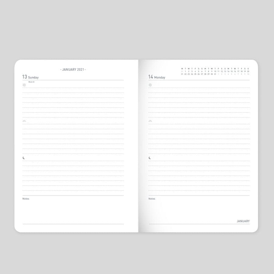 Tangible Stationery Gold Fern A6 Diary