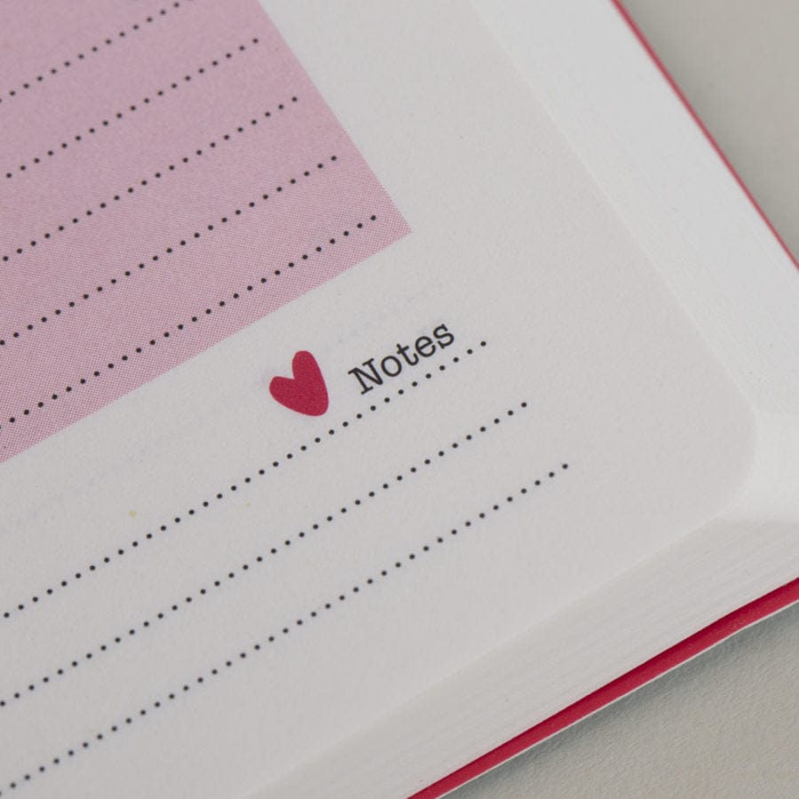 Tangible Stationery Grey Heart Day a Page Diary
