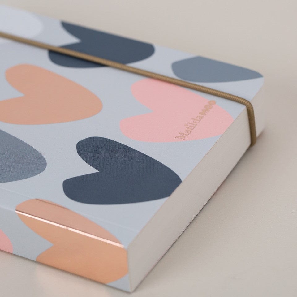 Tangible Stationery Grey Heart Day a Page Diary