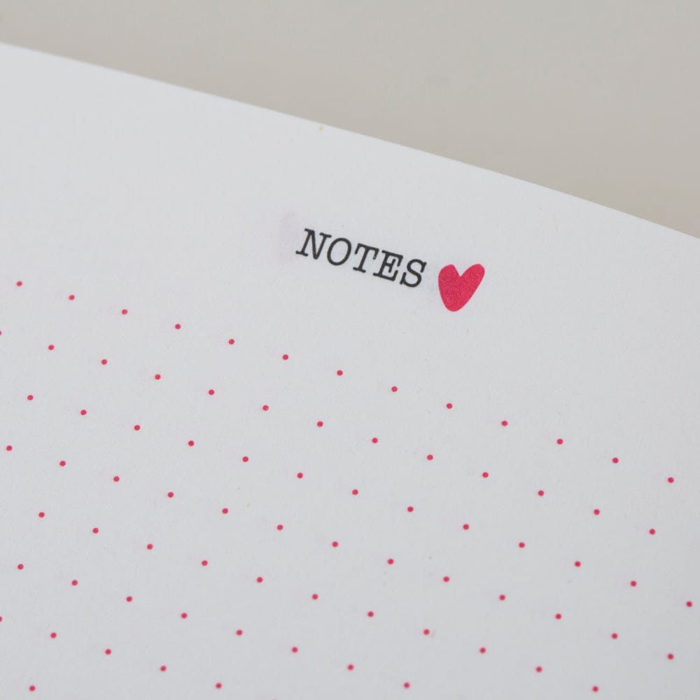 Tangible Stationery Grey Heart Day a Page Diary