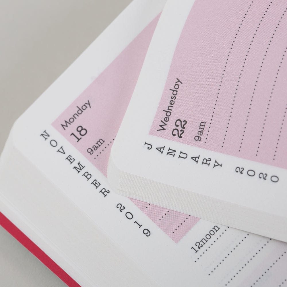 Tangible Stationery Pink Heart Day a Page Diary