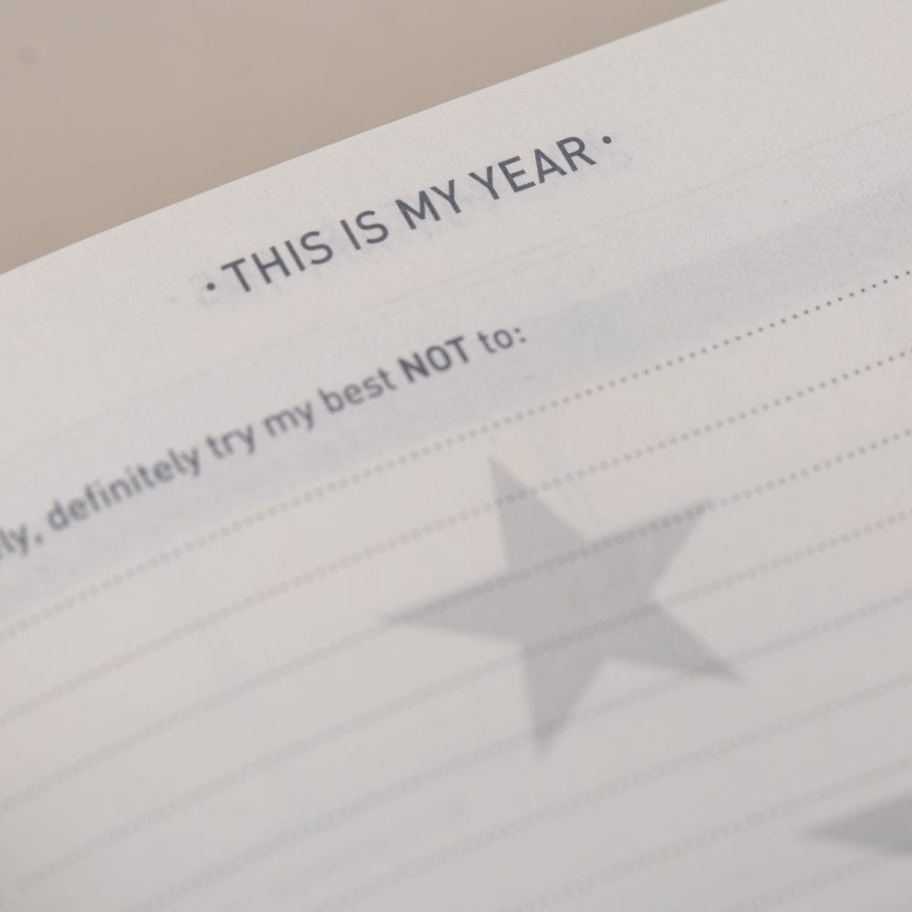 Tangible Stationery Teal Gold Thistle Day a Page Diary