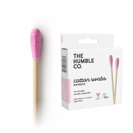 The Humble Co. pink Cotton Swabs / Buds