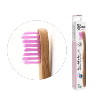The Humble Co. pink Kids Toothbrush