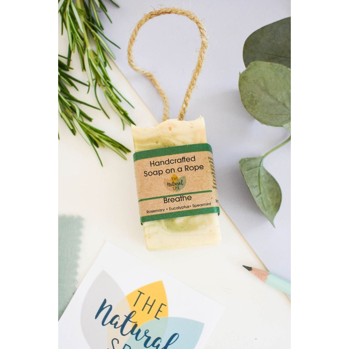 The Natural Spa Breathe Soap on a Rope