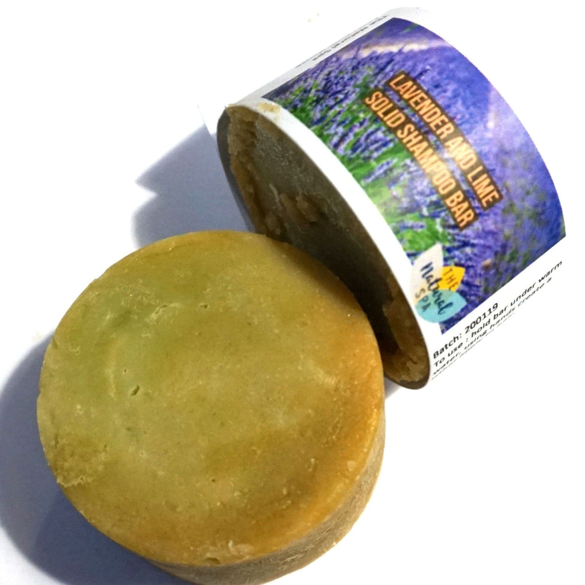 The Natural Spa Lavender and Lime Shampoo Bar