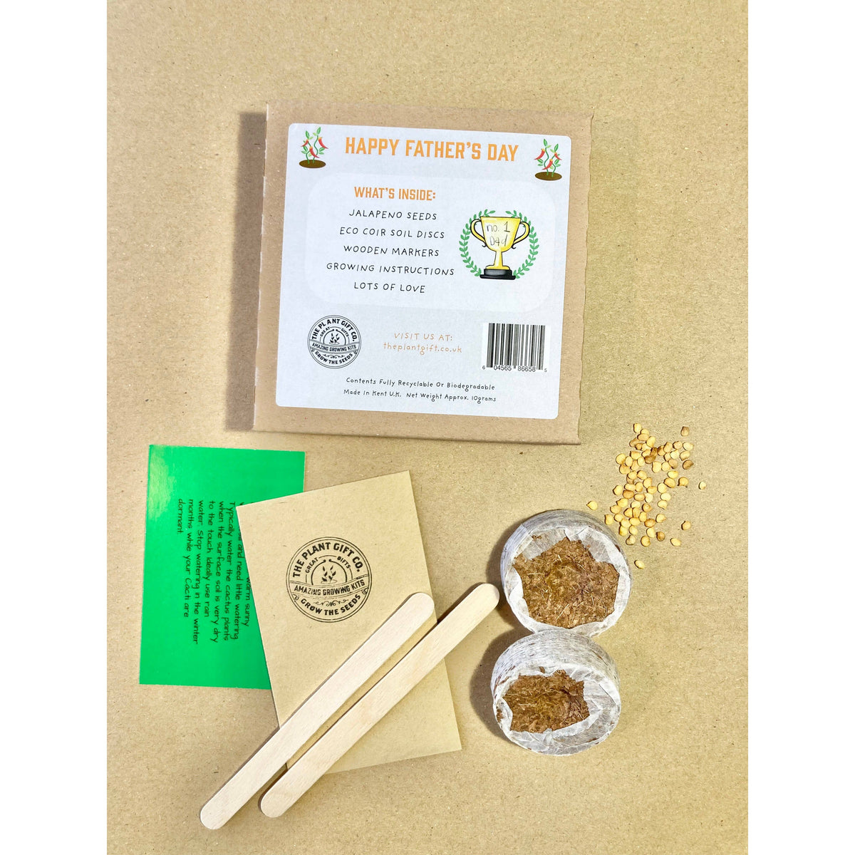 The Plant Gift Co. Happy Father's Day. Eco Mini Chilli Grow Kit