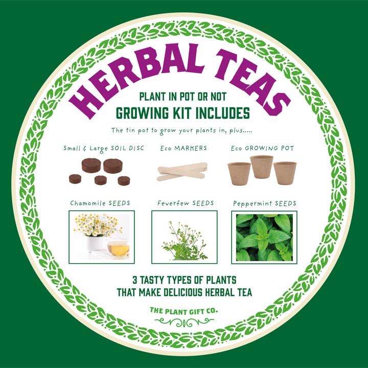 The Plant Gift Co. Herbal Teas Grow Your Own Kit