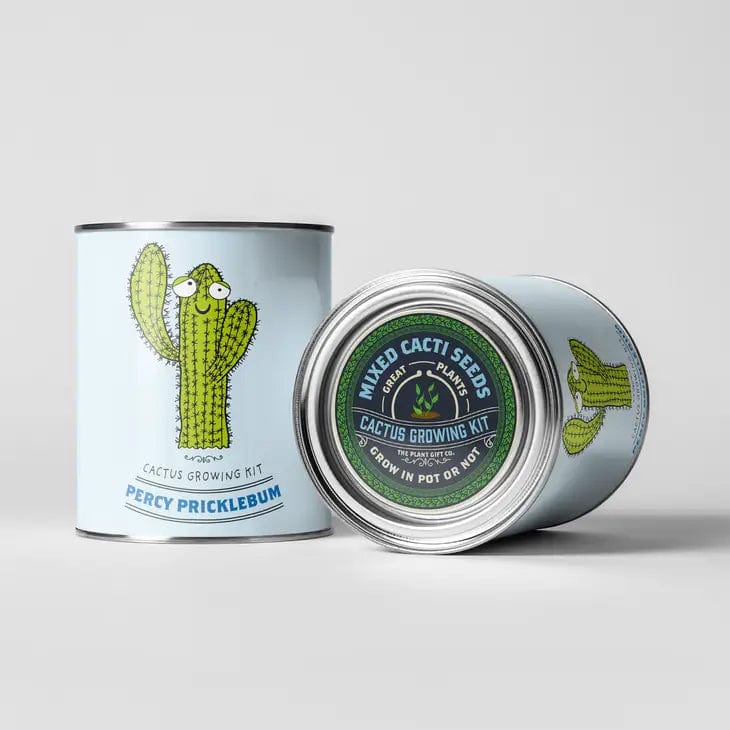 The Plant Gift Co. Percy Pricklebum. Grow Your Own Cacti Kit