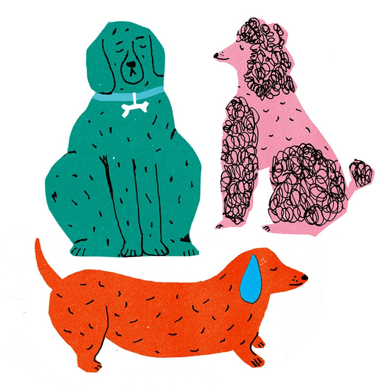 The Printed Peanut Dog Vinyl Sticker Pack