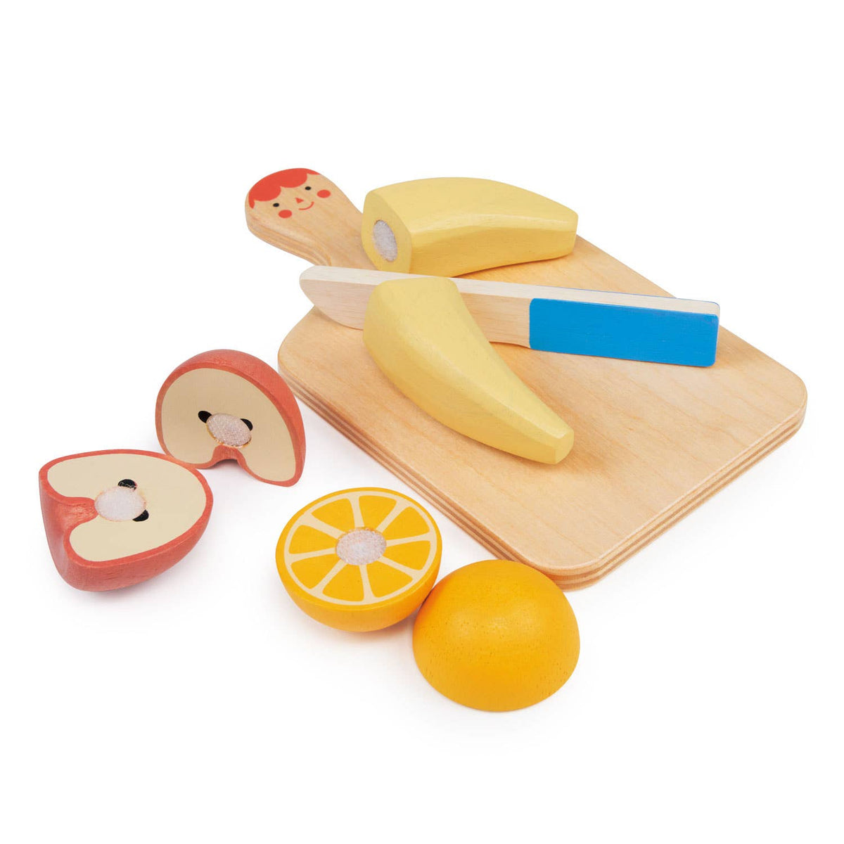 ThreadBear Design UK/EU Mentari Smiley Fruit Chopping Board