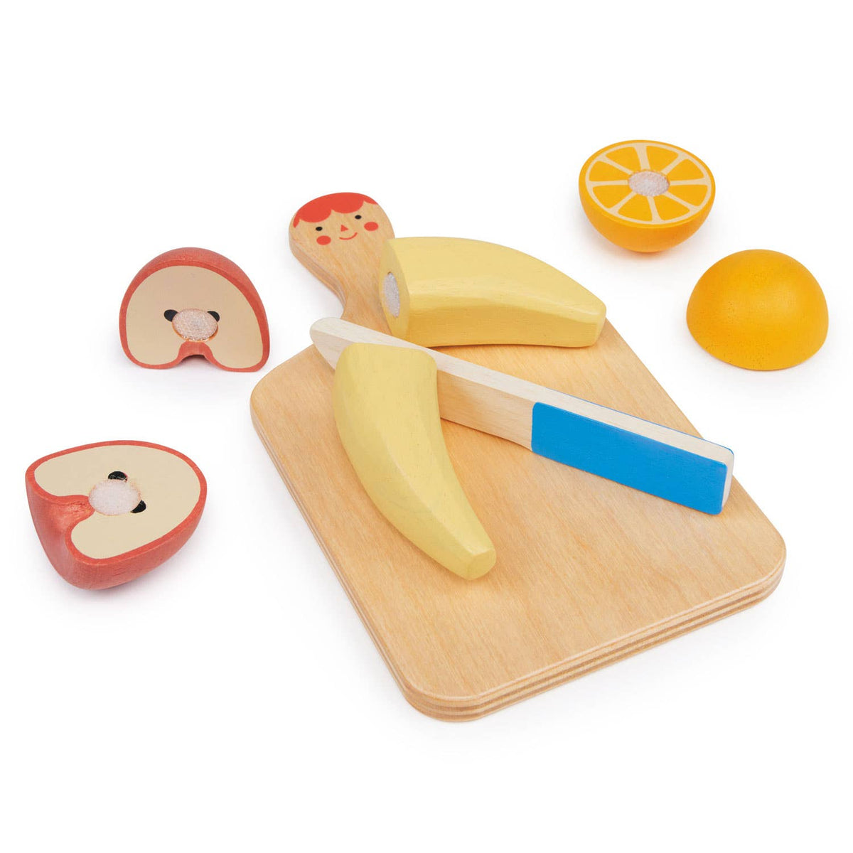 ThreadBear Design UK/EU Mentari Smiley Fruit Chopping Board