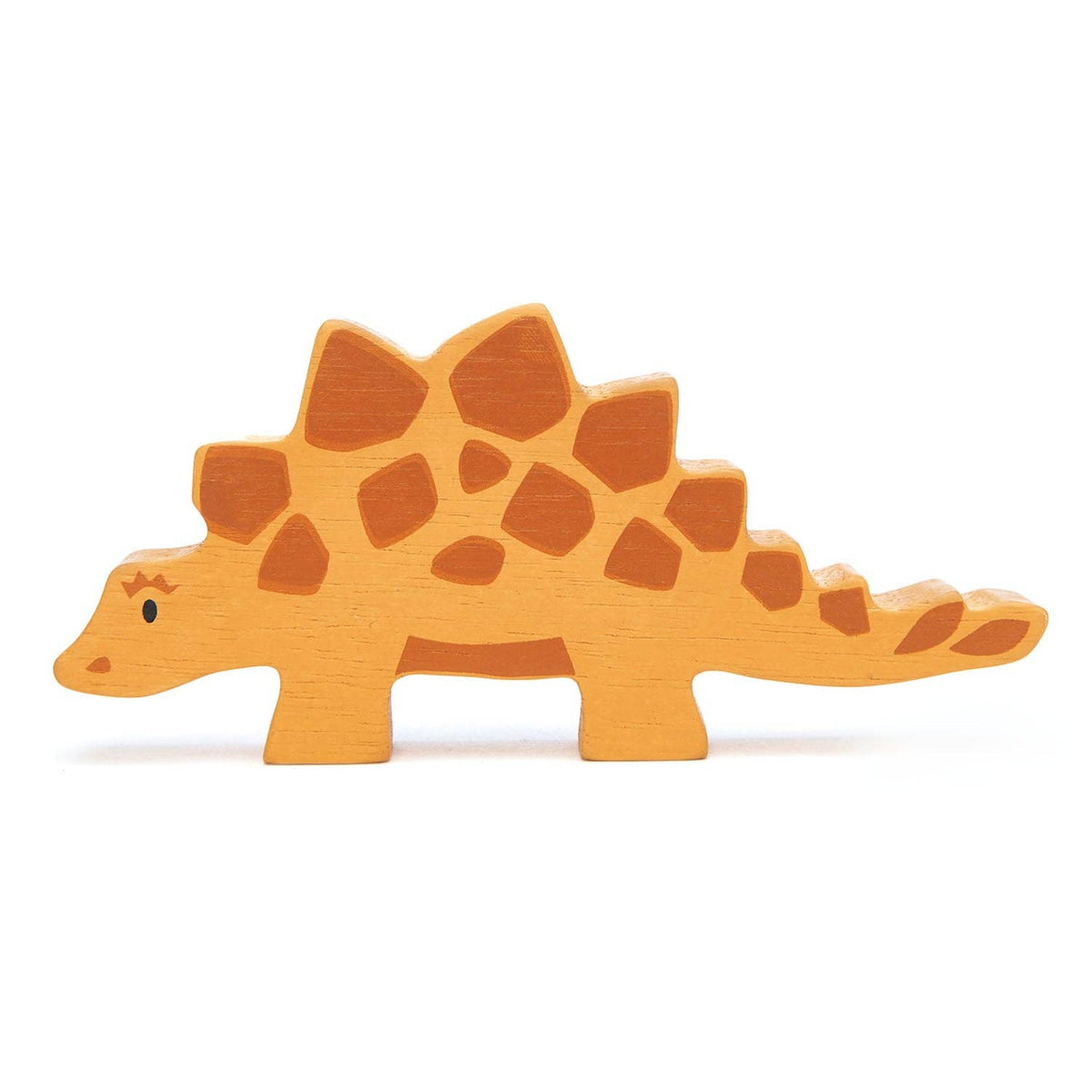 ThreadBear Design UK/EU Stegosaurus Dinosaur - Wooden Figurine Toy for Kids