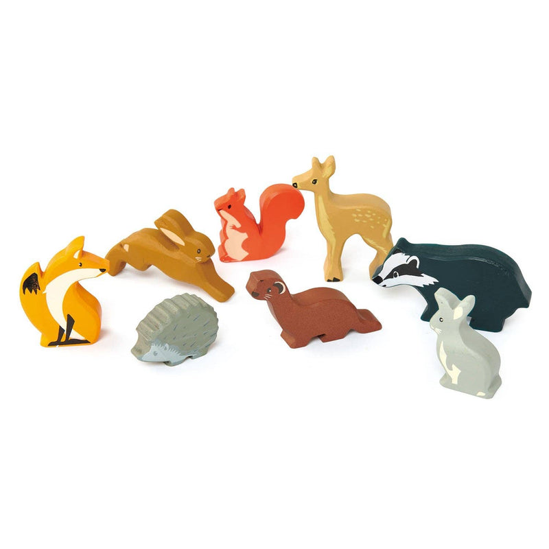 ThreadBear Design UK/EU Tender Leaf Woodland Badger - Kids' Wood Toy