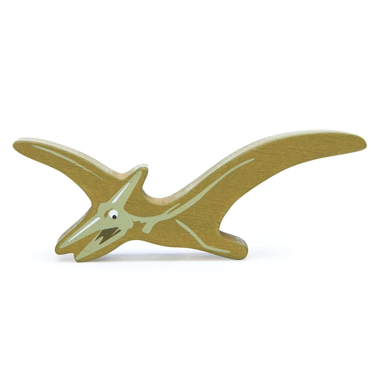 ThreadBear Design UK/EU Wooden Pterodactyl Dinosaur Figurine Toy for Kids